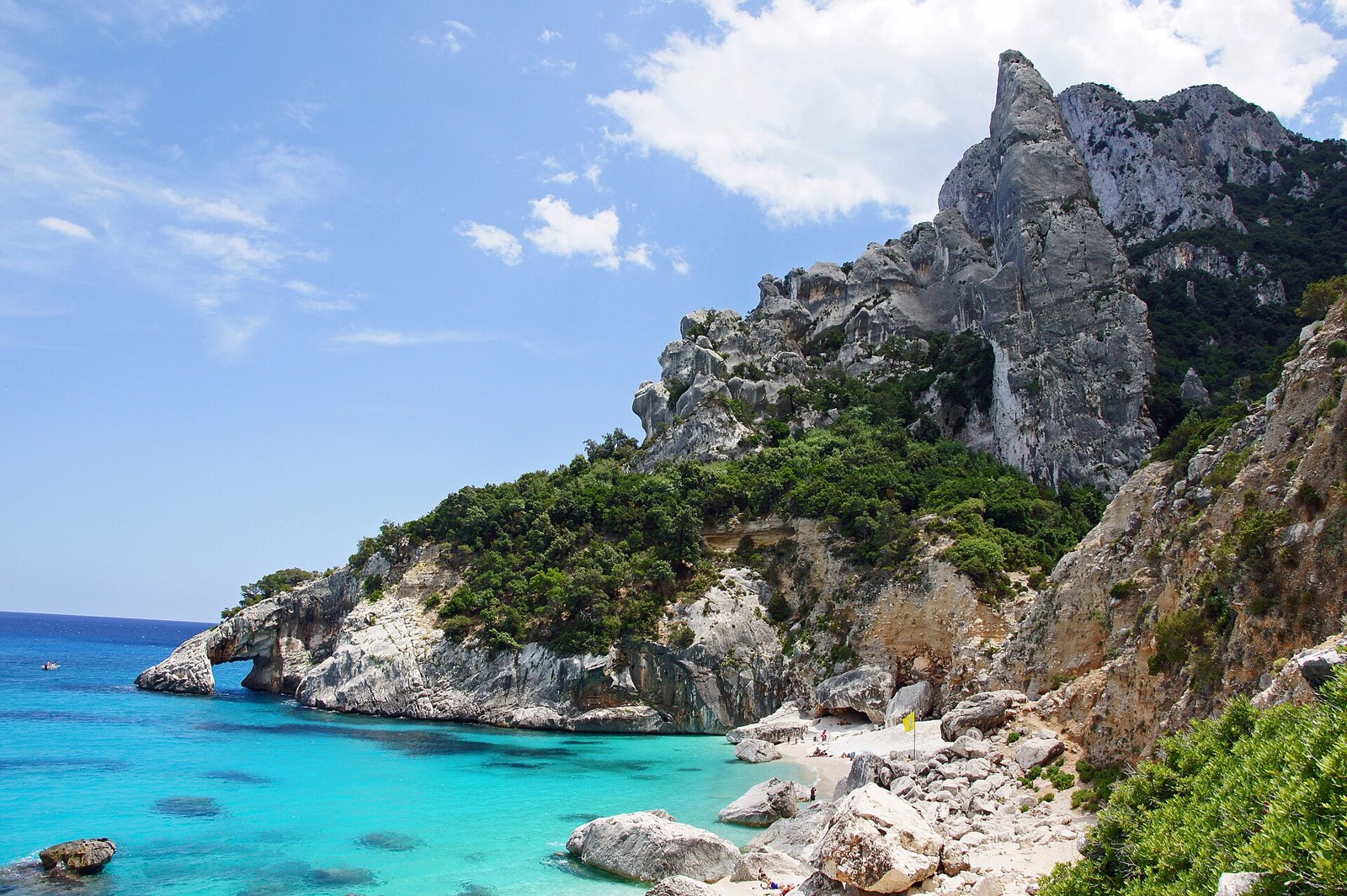 Mediterranean coastline in Sardegna